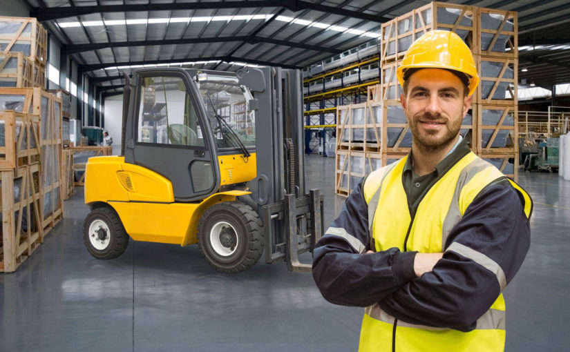 a forklift operator